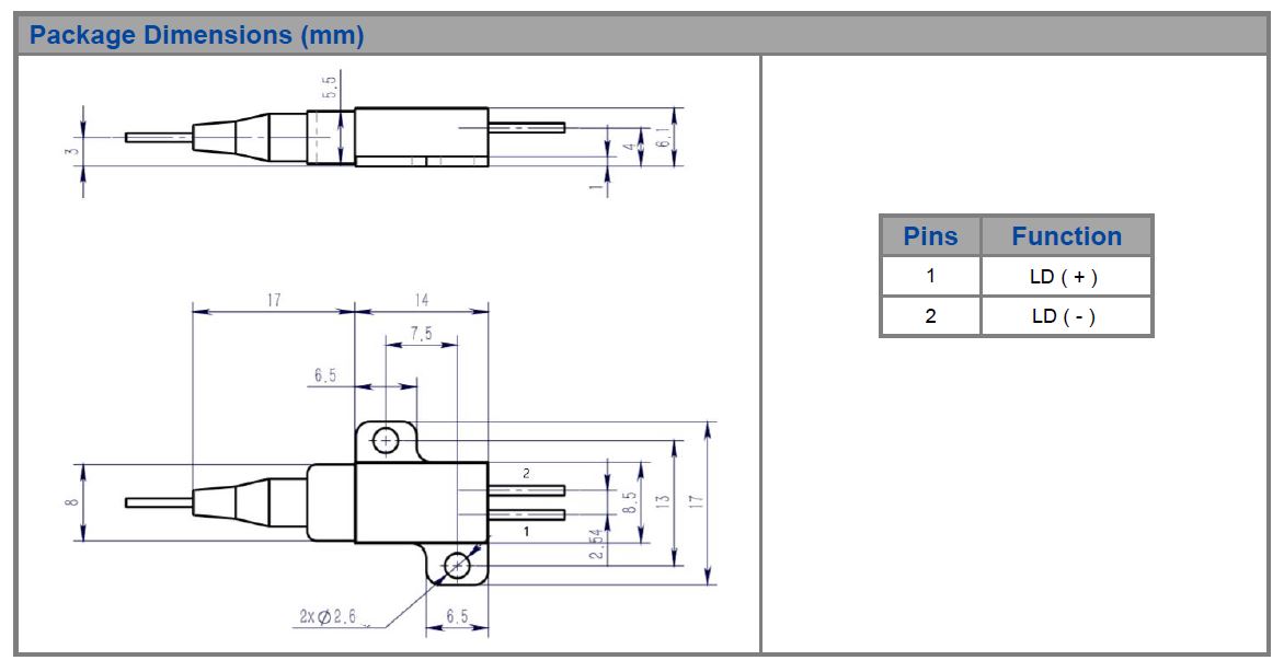 K976AB2RN-9.000W Wavelength-Stabilized Series, 976nm, 9W Wavelength-Stabilized Fiber Coupled Diode Laser